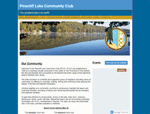 Tablet Screenshot of pineclifflake.org